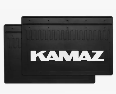 Брызговика а-м КАМАЗ задний (360х580) (к-т из 2-х. шт) белые буквы КМ600360