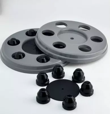 Колпаки на Газель, комплект 2 шт серый