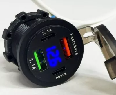 Прикуриватель с вольтметром