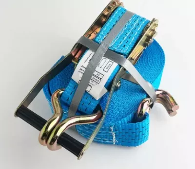 Ремень Стяжки груза 10 метров PREMIUM синий 5-10тонн