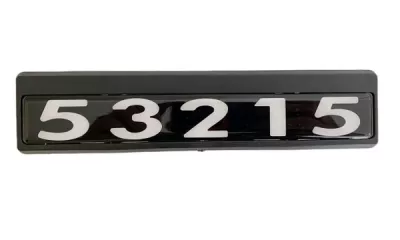 Табличка кабины 53215 старого образца (черно/белые) ОБЪЕМНАЯ