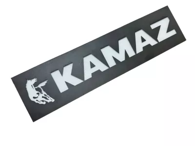 Табличка самоклеющаяся KAMAZ Чёрная 1234n